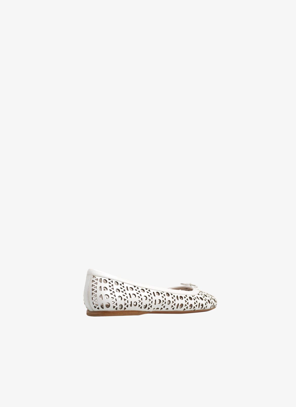 Leather Ballet Flat  ALAÏA WHITE LEATHER BALLET FLAT